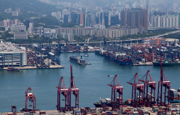 Container Port in Hong Kong
