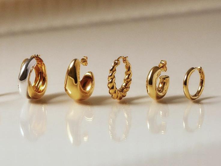 gold plated earrings
