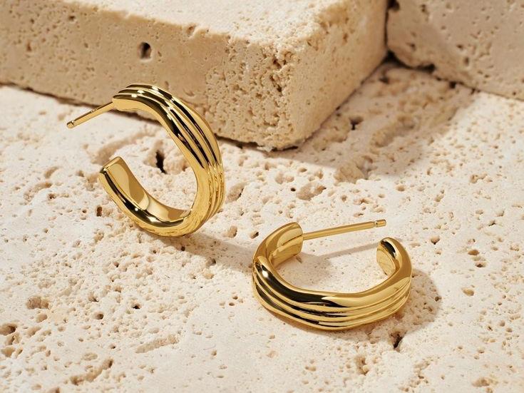 gold vermeil earrings