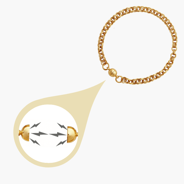 Gold Chain with Magnetic Clasp