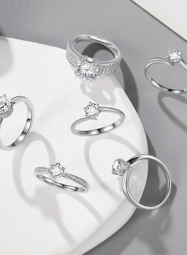 Rhodium Plated Sterling Silver